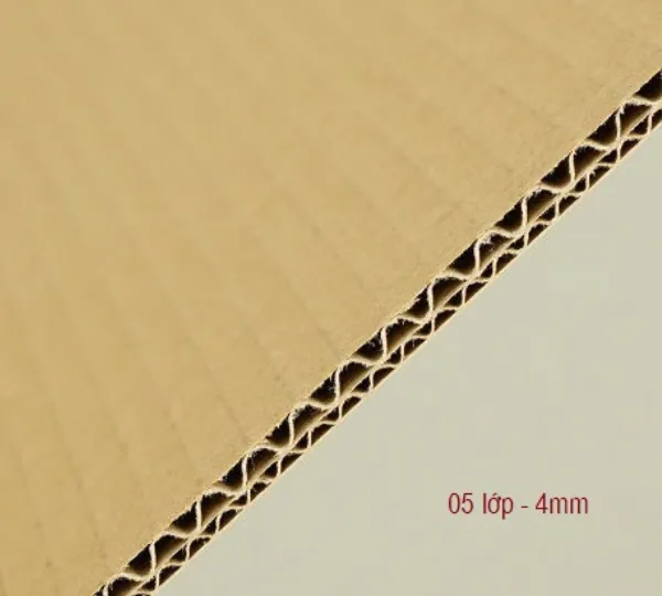 Bìa tấm carton 5 lớp